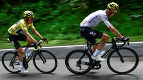 Geraint Thomas et Christopher Froome
