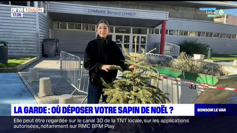 La Garde: où déposer votre sapin de Noël?