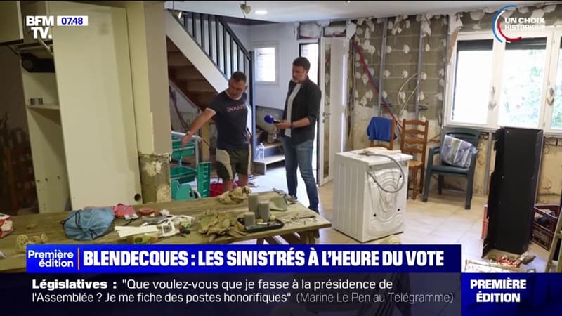 Pas-de-Calais: les sinistrés des inondations de Blendecques à l'heure du vote