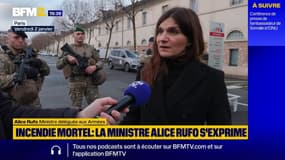 Incendie mortel : la ministre déléguée aux Armées Alice Rufo dit être "à la disposition des autorités suisses"
