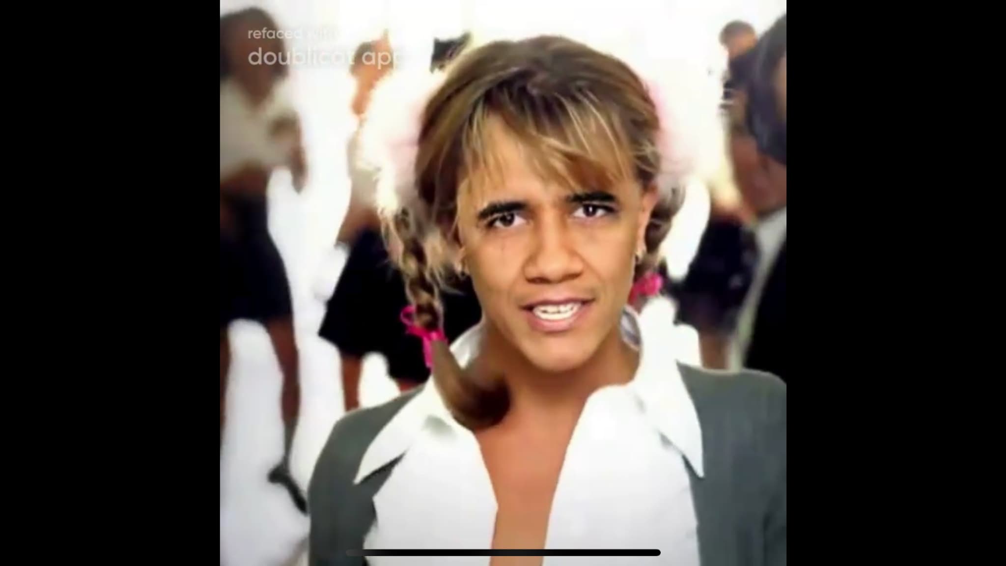 Les traits de Barack Obama sur ceux de Britney Spears
