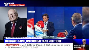 Mort de Bernard Tapie: Jean-Marie Le Pen revient sur leur débat électrique en 1989