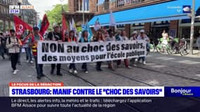 Strasbourg: une manifestation contre la réforme du "choc des savoirs"