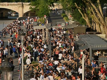 Les rives de Seine à Paris, le 2 juin 2020, à l'ouverture de la deuxième phase de déconfinement.