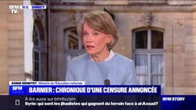 Motion de censure du gouvernement: "Demain, ce qui se joue, c'est aussi l'avenir des Français", affirme Anne Genetet