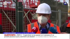 Chute d'une poutre sur les rails du RER C: l'origine de l'incident encore "indéterminée"