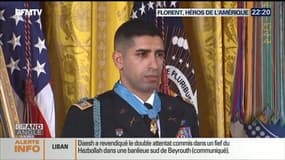 Le soldat d'origine française Florent Groberg a été décoré par Barack Obama