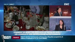 Florence Foucaut, diététicienne à Paris: "S'il vous reste beaucoup de foie gras ou du saumon fumé, il faudra le consommer en petite quantité..."
