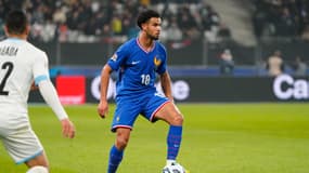 Warren Zaïre-Emery lors du match France-Israël (0-0, Ligue des Nations), le 14 novembre 2024