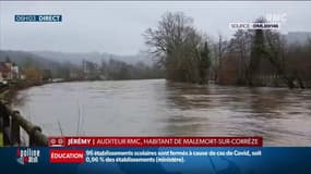 Crues en Corrèze: évacuation "préventive" de 150 personnes à Argentat-sur-Dordogne