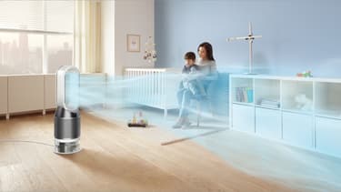 Humidificateur d'air Dyson dans une chambre d'enfant