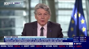 Brexit: "S'il n'y a pas d'accord, nous sommes prêts" selon Thierry Breton, commissaire européen au Marché intérieur