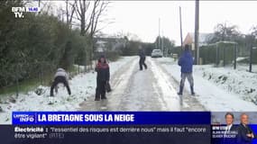 Les images de la neige en Bretagne, Auvergne et Normandie