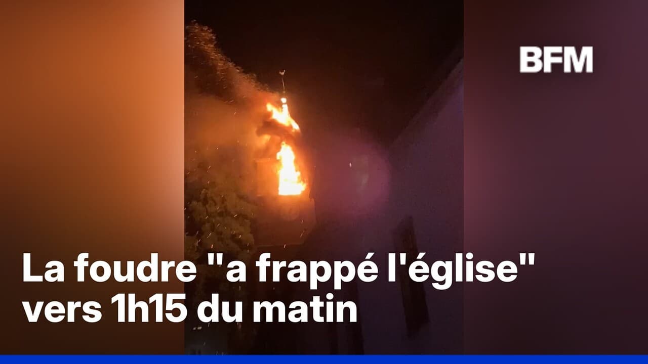 Montmorot : le clocher frappé par la foudre