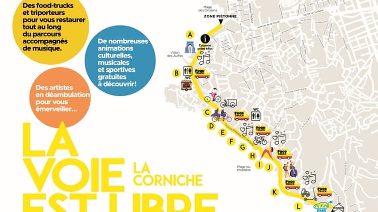 La corniche est piétonnisée ce dimanche 18 février à Marseille. La corniche est piétonnisée ce dimanche 18 février à Marseille.
