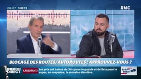 Eric Drouet, un des instigateurs des blocages du 17 novembre: "On veut une baisse des taxes. C'est à l'Etat de nous aider. On aimerait bien que ce soit plus de monde qui paie, plutôt que nous."