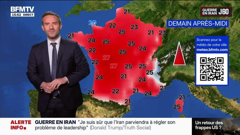 La météo pour ce mercredi 29 avril 2026