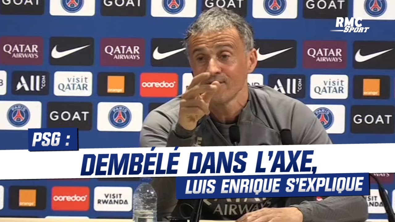 PSG : Dembélé dans l'axe, Luis Enrique explique son choix