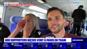 Finale de la Coupe de France: dans le train des supporters niçois