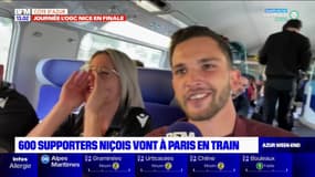 Finale de la Coupe de France: dans le train des supporters niçois