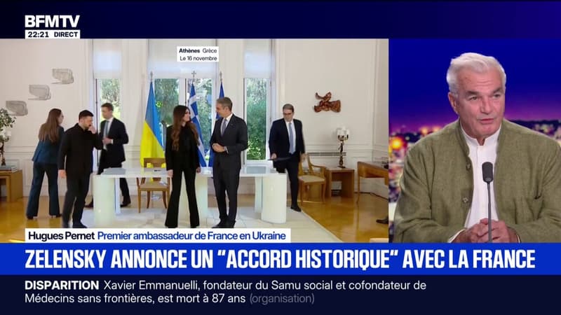 "Accord historique" entre la France et l'Ukraine: "Il faut voir les choses en séquence", explique Hugues Pernet, premier ambassadeur de France en Ukraine