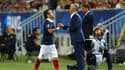 Mathieu Valbuena avec Didier Deschamsp, à Bordeaux le 7 septembre 2015