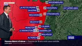 Météo Alsace: une ambiance lourde et de possibles averses dans la soirée, jusqu'à 33°C à Strasbourg