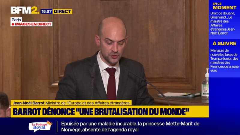 Jean-Noël Barrot : "Chaque fois qu'une Nation a cherché à étendre démesurément son influence, elle a fini par tout perdre aveuglée par son hubris"