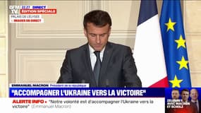 Emmanuel Macron: "Le crime d'agression ne peut être toléré en aucune circonstance"