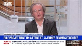 Trois femmes soupçonnées de préparer un attentat: "Il faut saluer l'action des services de police [...] la surveillance est très efficace en France", déclare Sébastien-Yves Laurent, auteur
