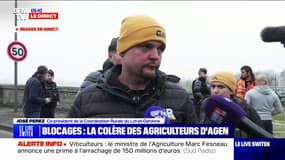 Convoi parti d'Agen: "On passera coûte que coûte" affirme le co-président de la Coordination Rurale du Lot-et-Garonne