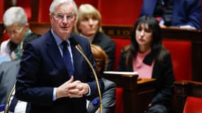 Michel Barnier à l'Assemblée nationale le 12 novembre 2024 