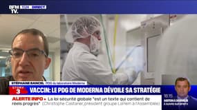 Vaccin anti-Covid: Stéphane Bancel (Moderna) espère "avoir une approbation en Europe avant la fin de l'année"