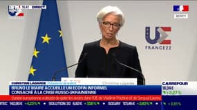 Christine Lagarde (sur les sanctions) : “La BCE  mettra en œuvre l’ensemble des sections”