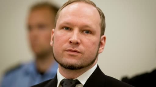 Anders Behring Breivik lors de son procès à Oslo, le 24 août 2012