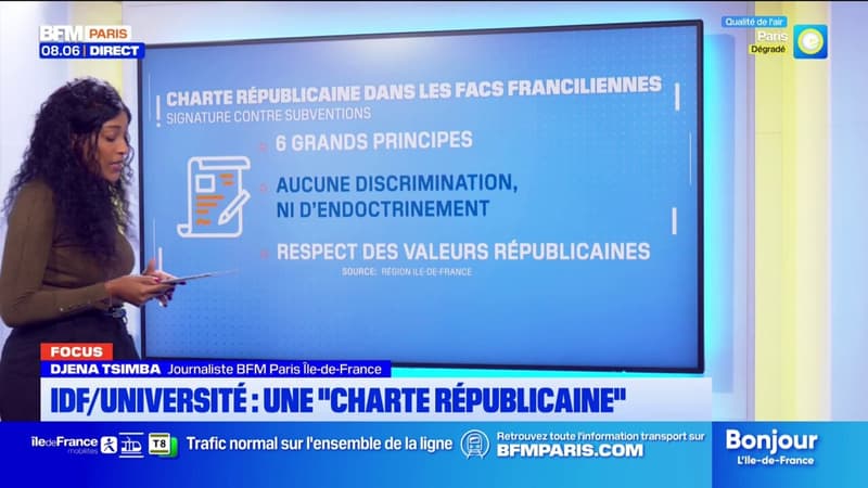 Île-de-France: Valérie Pécresse veut faire signer une charte républicaine aux universités.