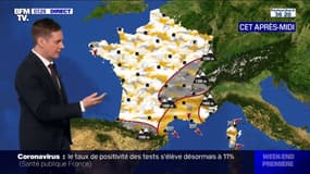 Météo: des averses sur une bonne partie du pays, les températures en baisse ce dimanche