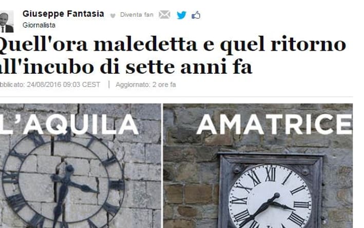 3h30, une heure maudite pour beaucoup d'Italiens. 3h30, une heure maudite pour beaucoup d'Italiens.