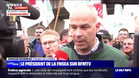 Arnaud Rousseau, président de la FNSEA: "La détermination est totale"