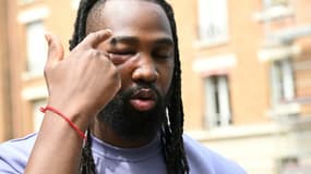 Youssouf Traoré a été arrêté pendant le rassemblement à Paris en mémoire de son frère Adama, le 9 juillet 2023 à Paris.