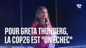 Pour Greta Thunberg, la COP26 est "un échec"