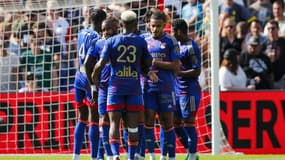 Les Lyonnais face au Feyenoord.