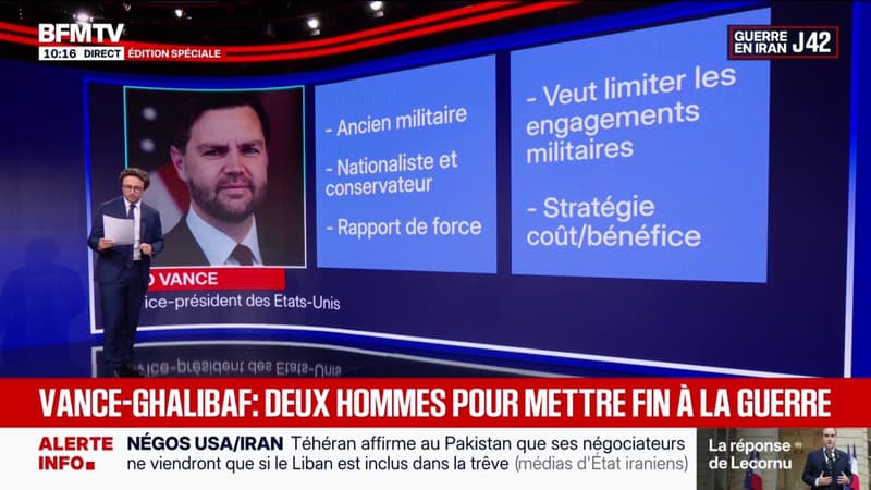LES ÉCLAIREURS - JD Vance, Ghalibaf: qui sont ces deux hommes qui veulent mettre fin à la guerre