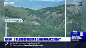 Hautes-Alpes: cinq blessés légers dans un accident sur la RN94