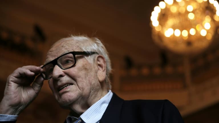 Le couturier français Pierre Cardin le 3 juin 2016 à Venise