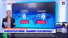 Île-de-France Politiques, le focus: le scooter électrique est-il vraiment plus rentable? 