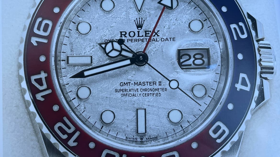 Un montre Rolex saisie, vendue aux enchères à Marseille. Un montre Rolex saisie, vendue aux enchères à Marseille.