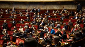 L'hémicycle de l'Assemblée nationale à Paris le 3 décembre 2025.