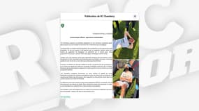 Le RC Chambéry dénonce des violences lors d'un match de football amateur, le 3 mars 2025