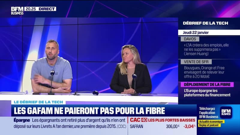 IA et emploi, au cœur des débats à Davos - 22/01